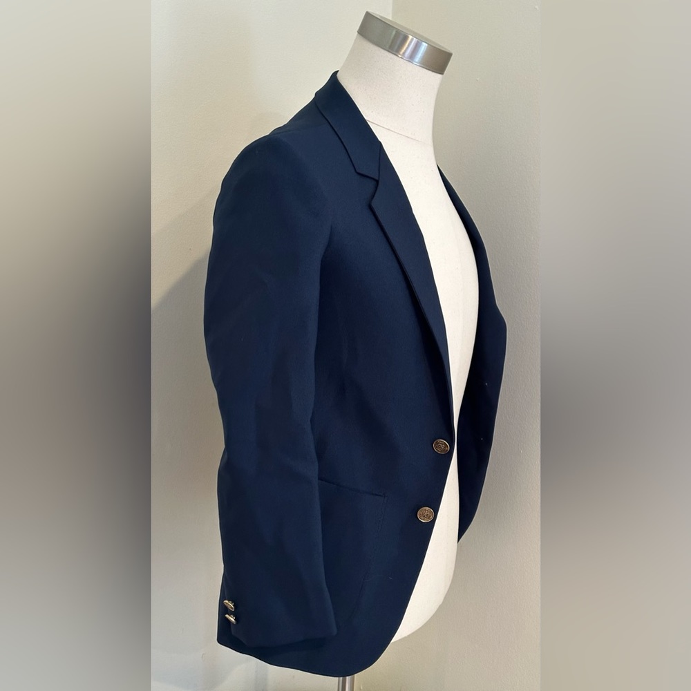 Boys Blue School  Blazer Uniforms W Gold Buttons SZ Youth No Tag